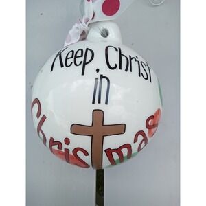 Christmas Ornament  'Keep Christ in Christmas "